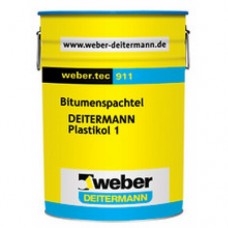 weber.tec 911 (Plastikol 1) Изолирующая масса на битумной основе, 6 кг., (90 шт/подд)